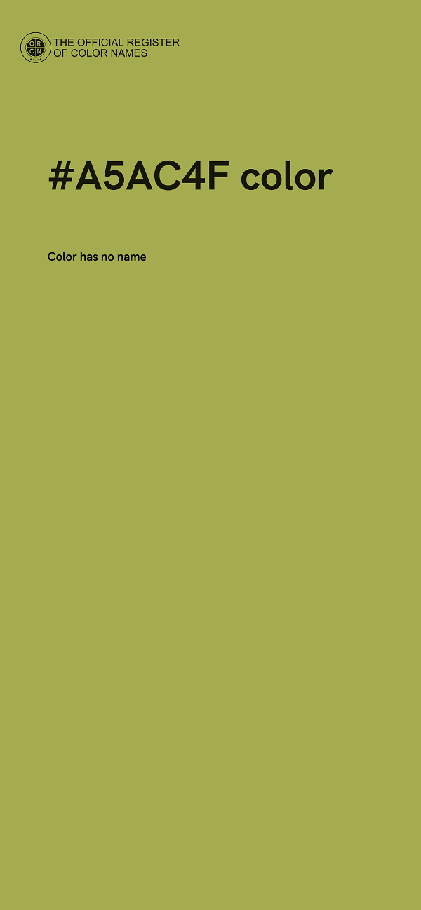 #A5AC4F color image