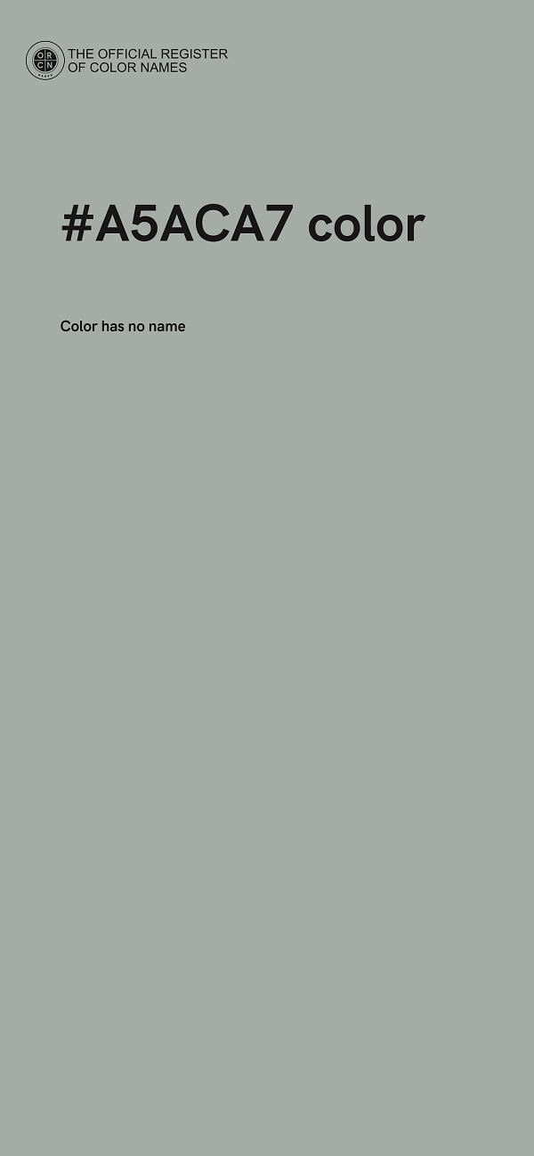 #A5ACA7 color image