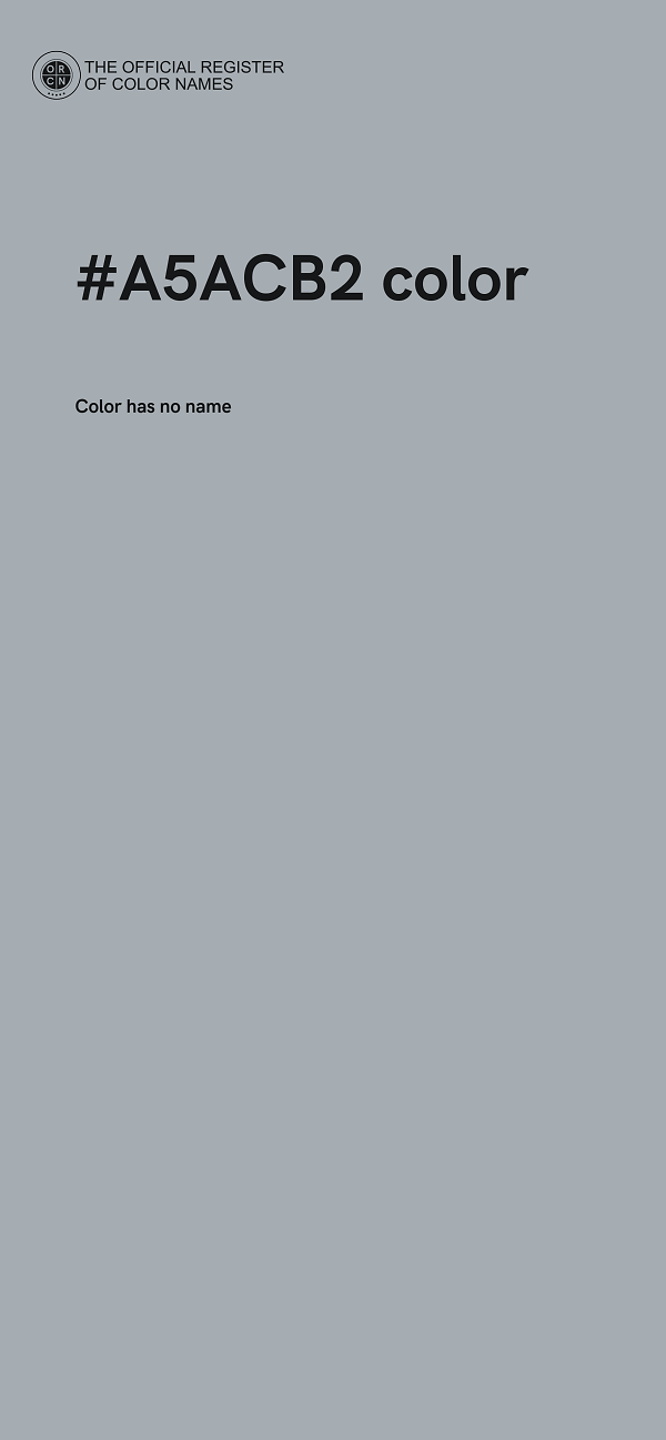 #A5ACB2 color image