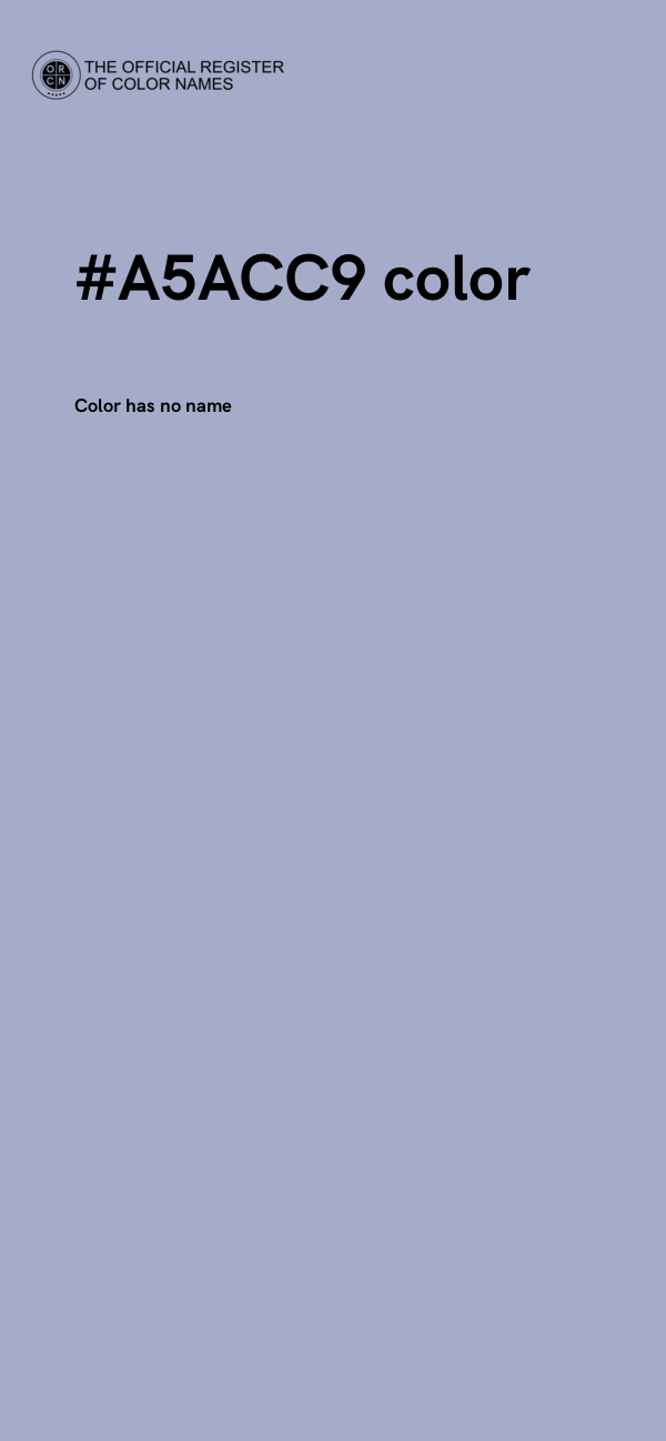 #A5ACC9 color image