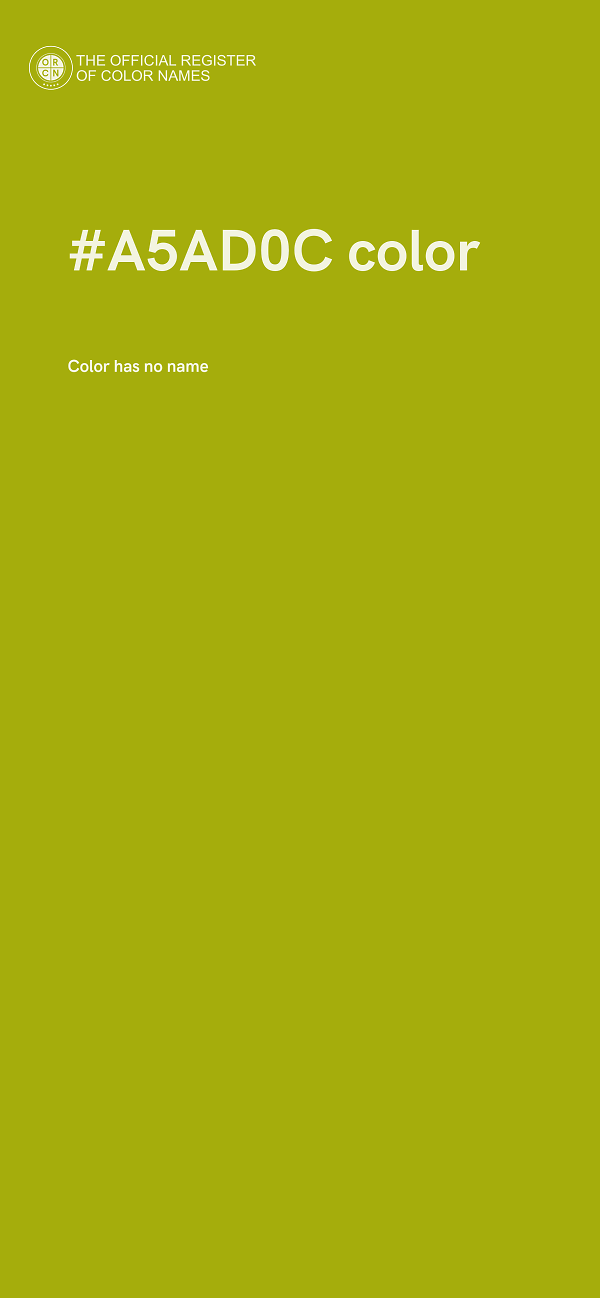 #A5AD0C color image