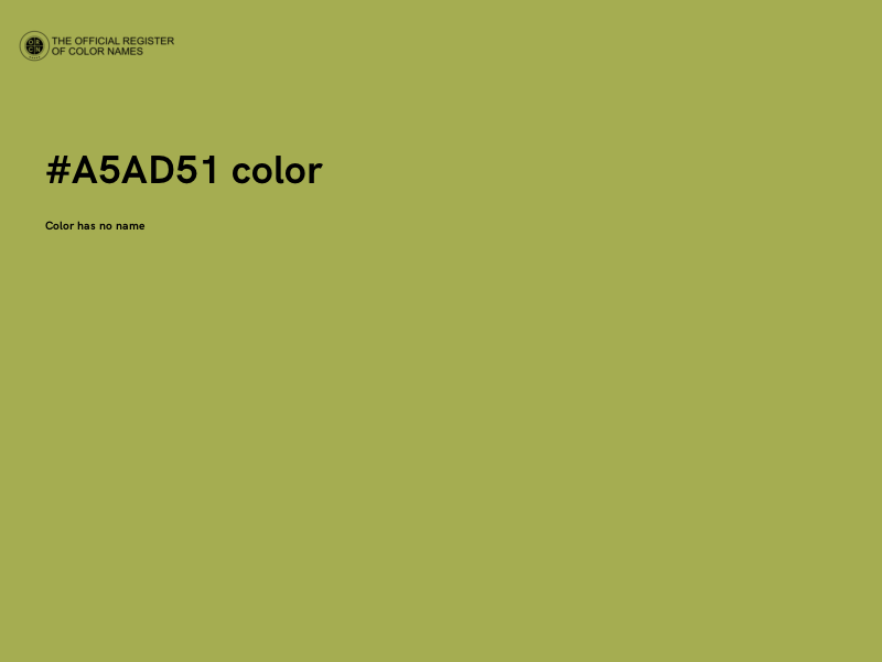 #A5AD51 color image