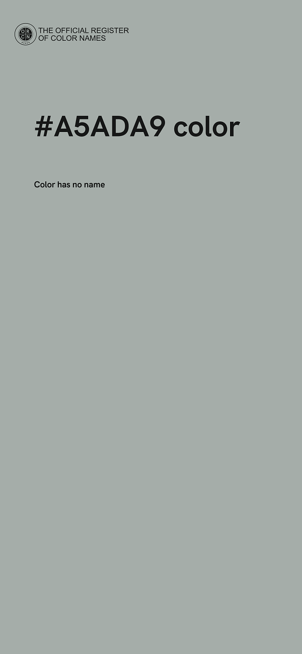 #A5ADA9 color image