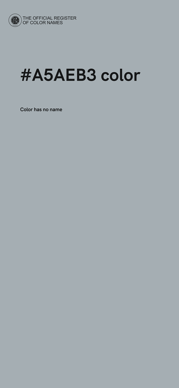 #A5AEB3 color image
