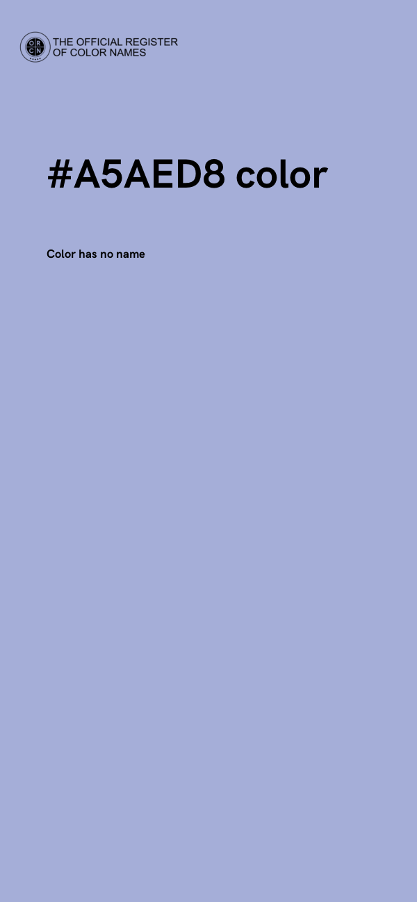 #A5AED8 color image