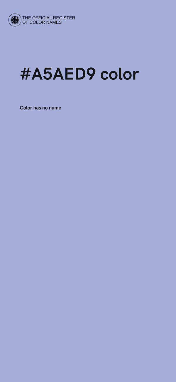 #A5AED9 color image