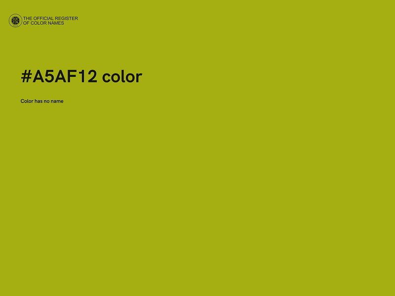 #A5AF12 color image