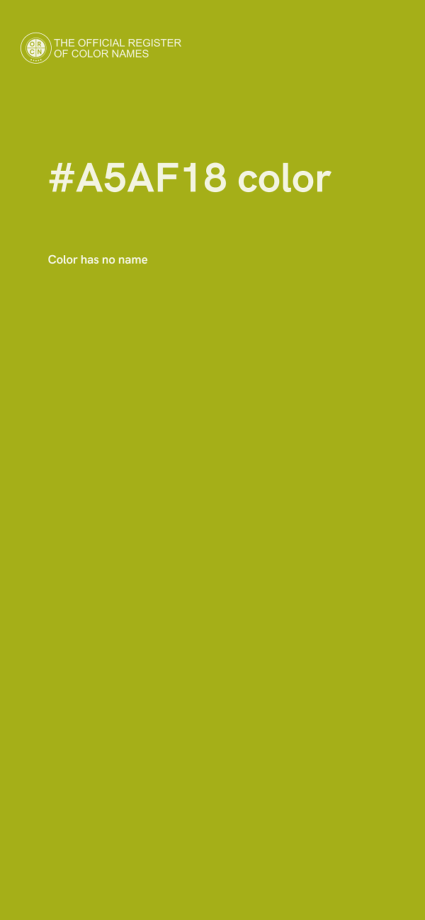 #A5AF18 color image