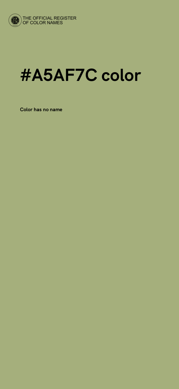 #A5AF7C color image