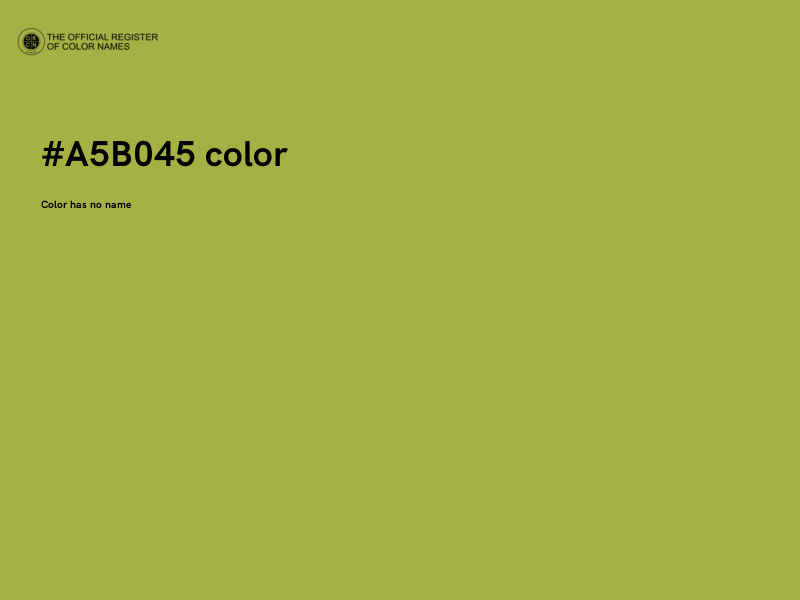 #A5B045 color image