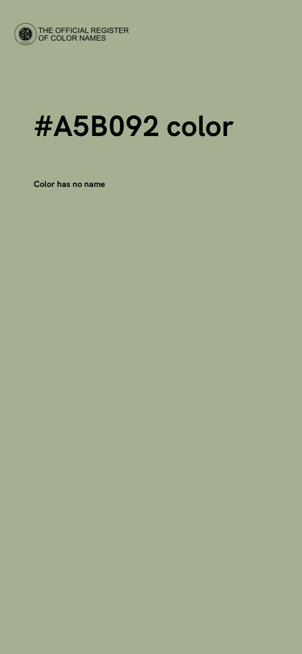 #A5B092 color image