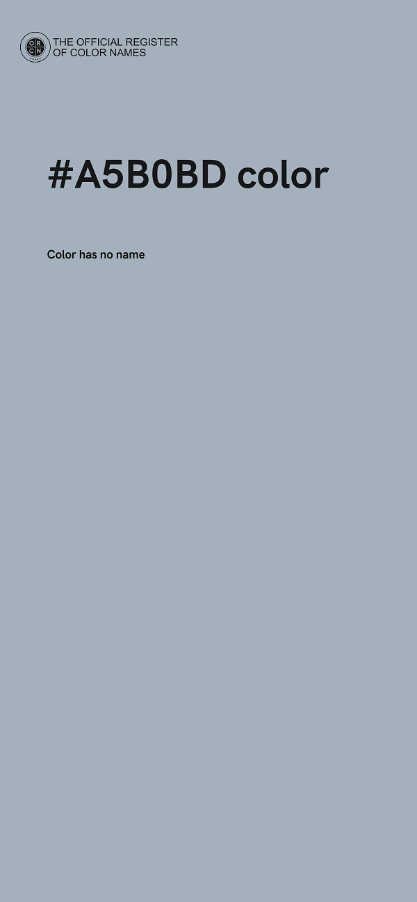 #A5B0BD color image