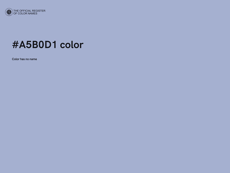 #A5B0D1 color image