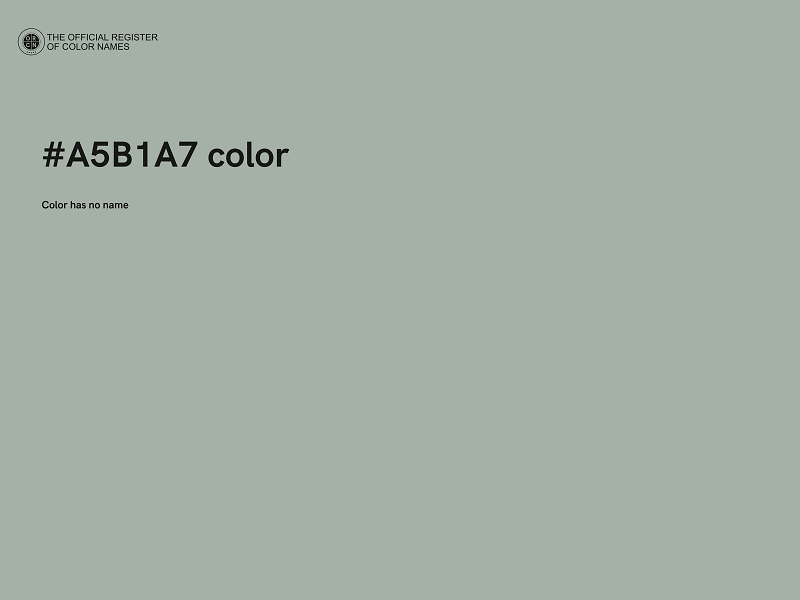 #A5B1A7 color image