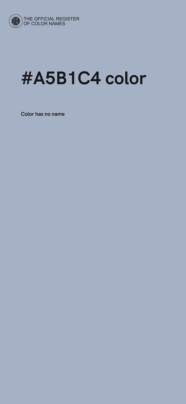 #A5B1C4 color image