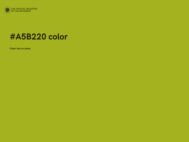 #A5B220 color image
