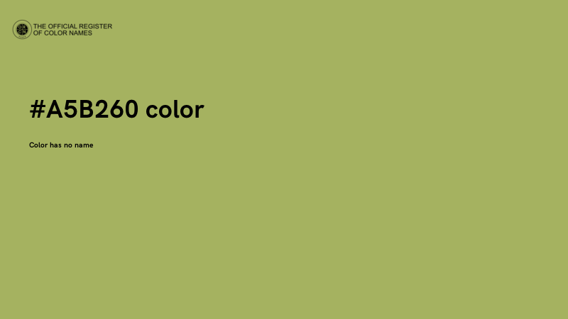 #A5B260 color image