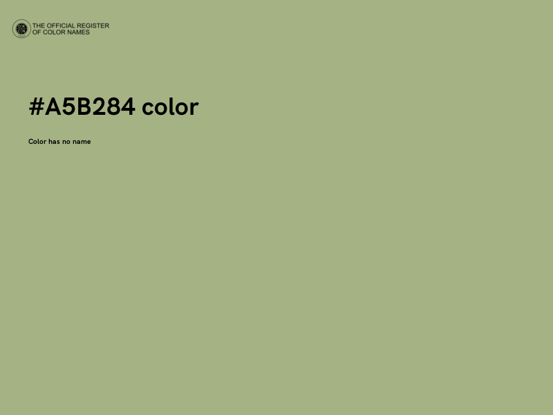 #A5B284 color image