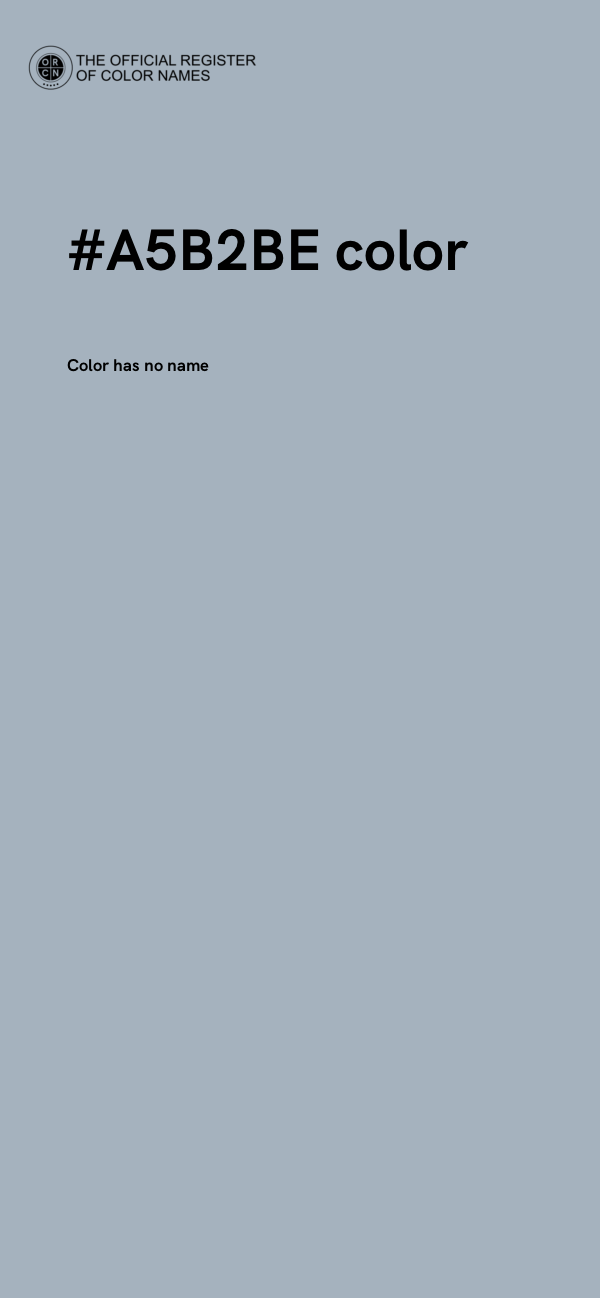 #A5B2BE color image