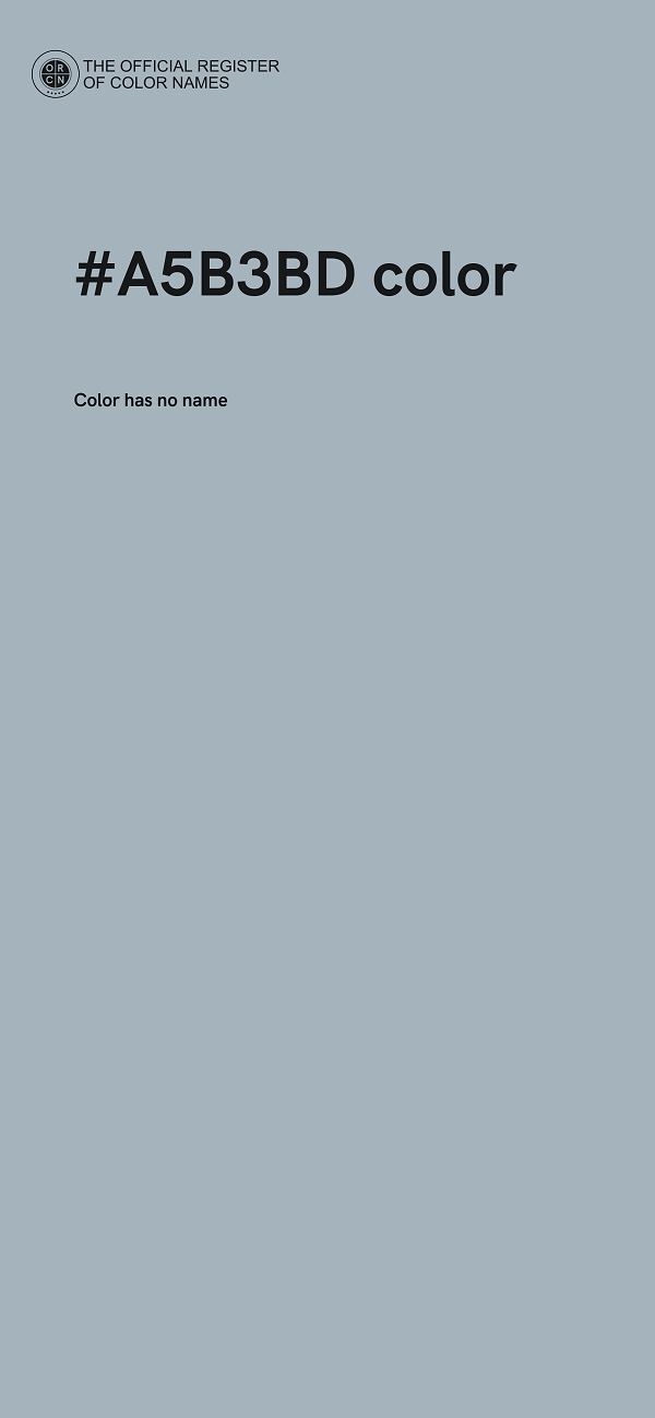 #A5B3BD color image