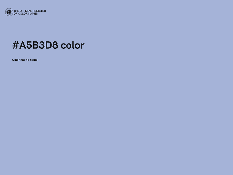 #A5B3D8 color image