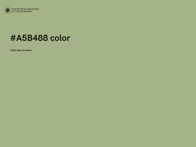 #A5B488 color image