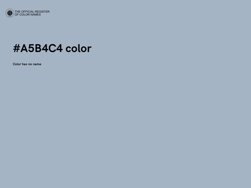 #A5B4C4 color image