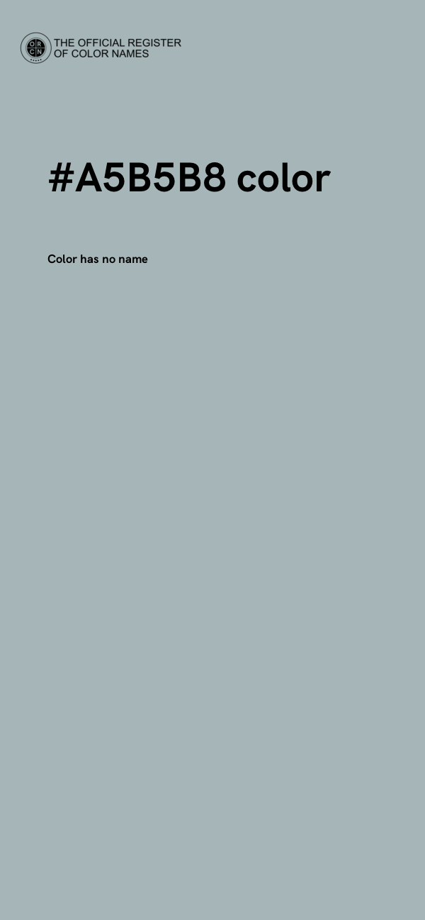 #A5B5B8 color image