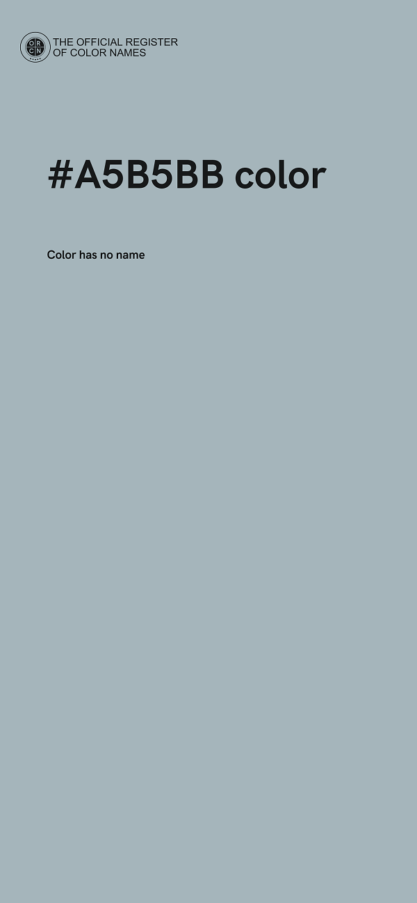 #A5B5BB color image