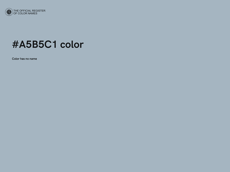 #A5B5C1 color image