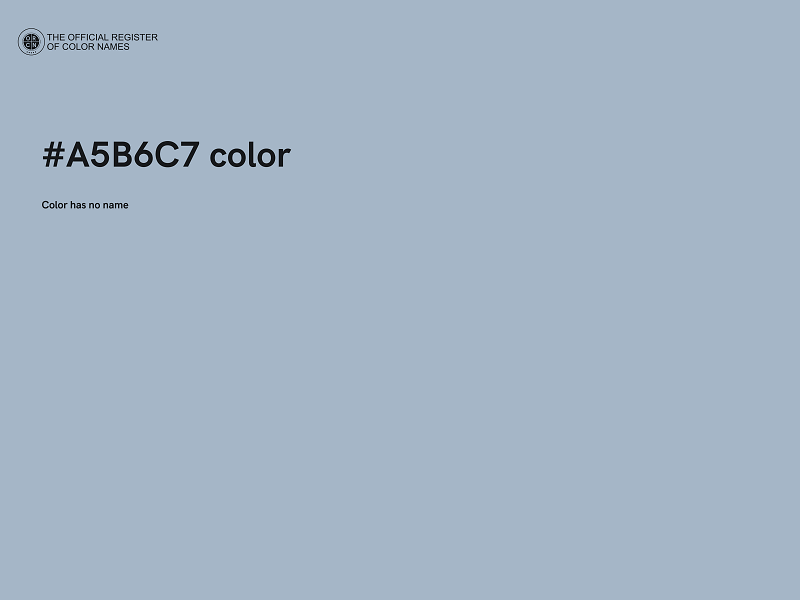 #A5B6C7 color image