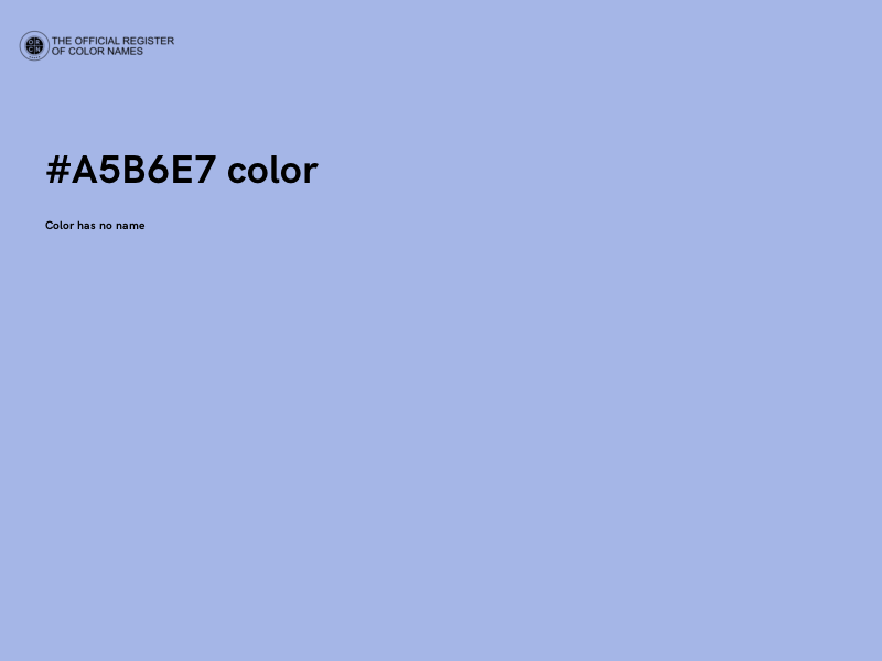 #A5B6E7 color image