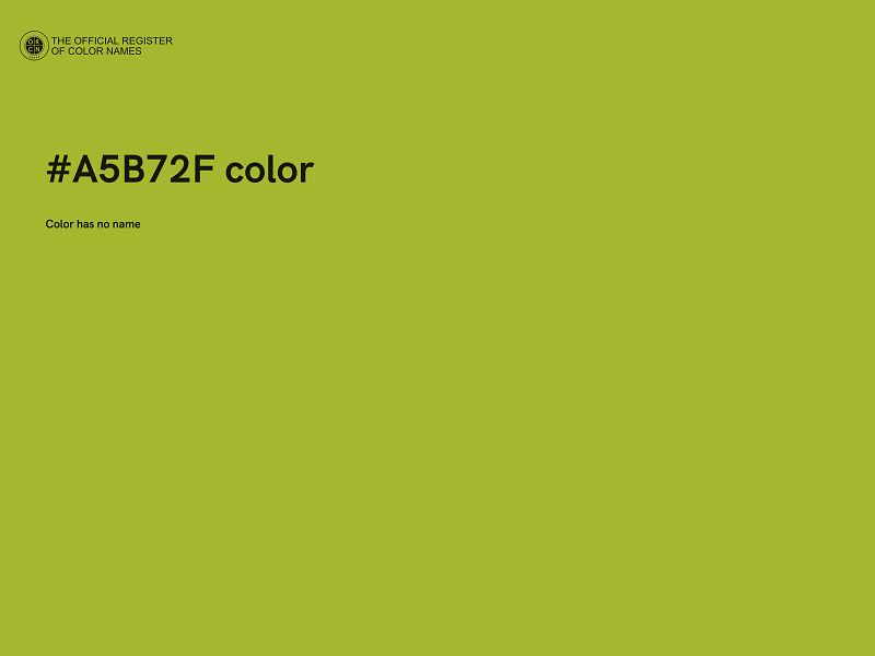 #A5B72F color image