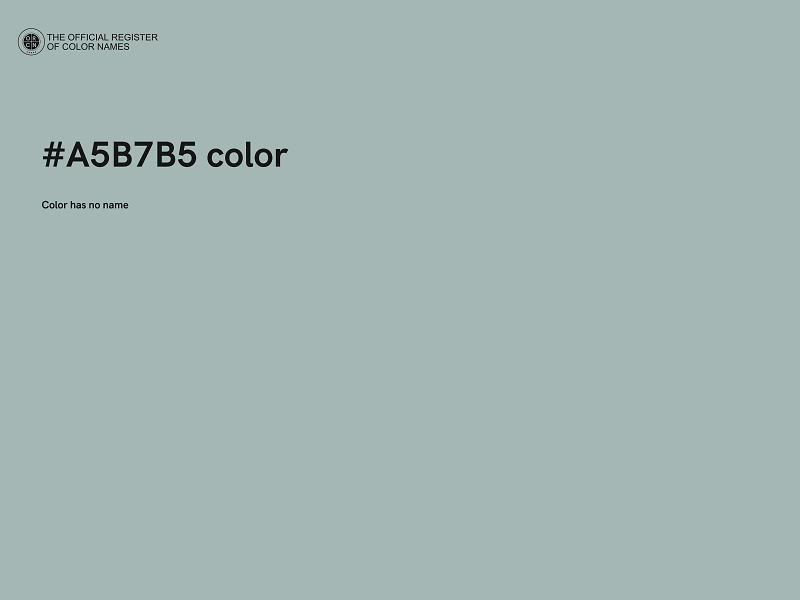 #A5B7B5 color image