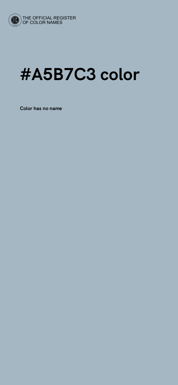 #A5B7C3 color image