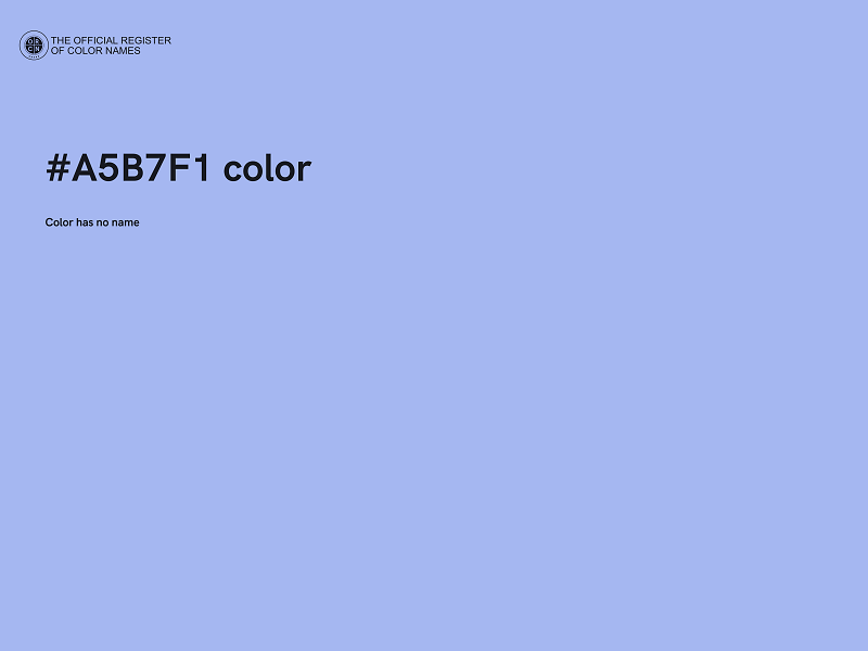 #A5B7F1 color image