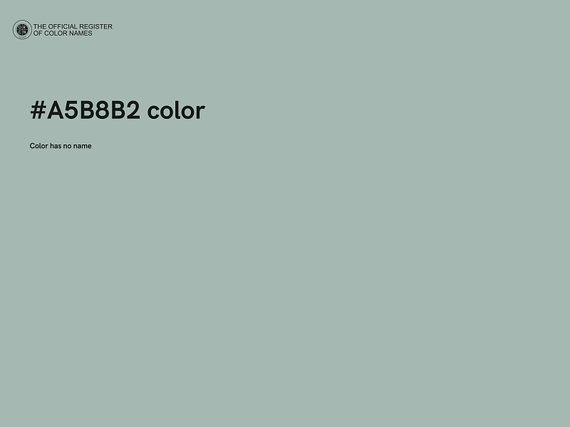 #A5B8B2 color image