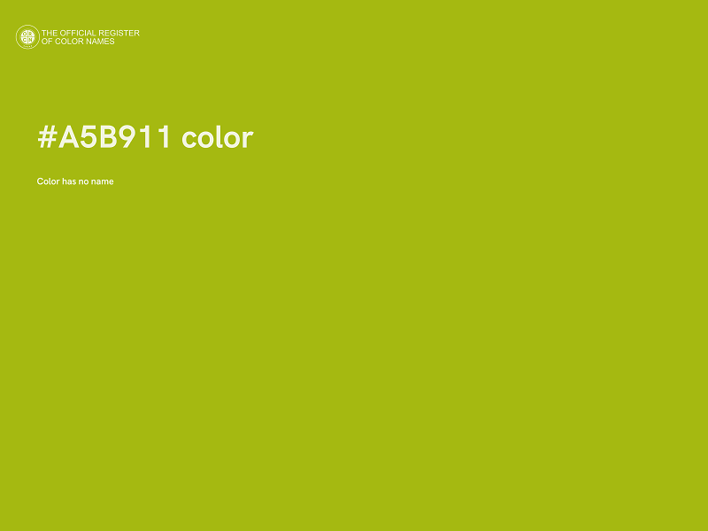 #A5B911 color image