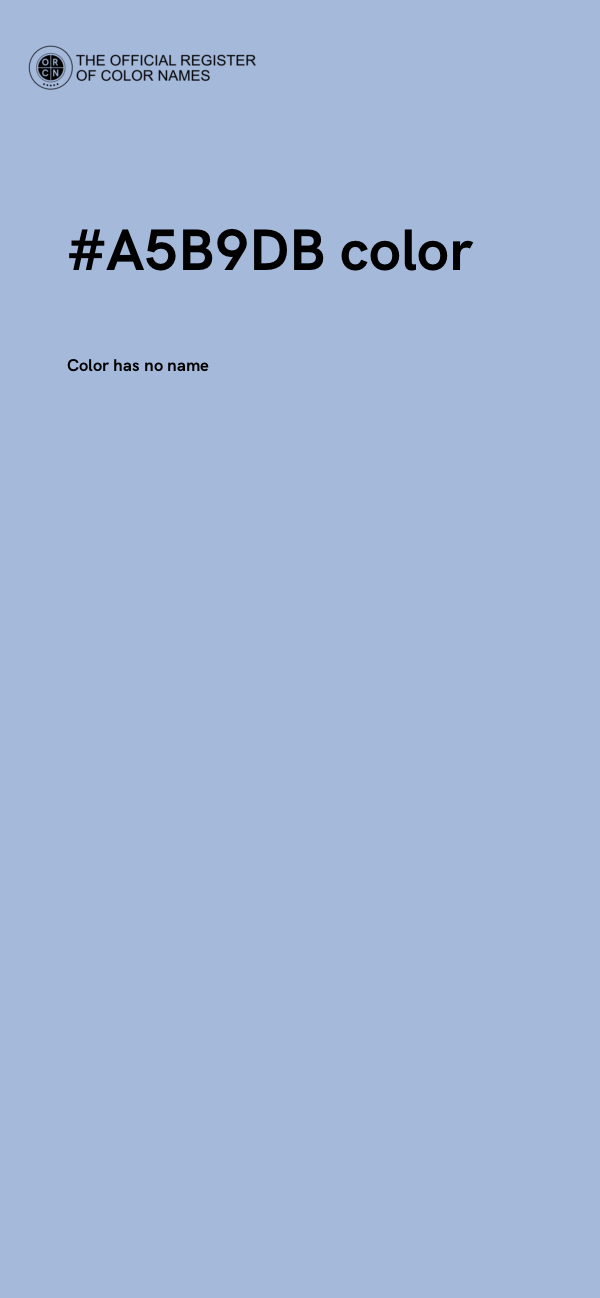 #A5B9DB color image