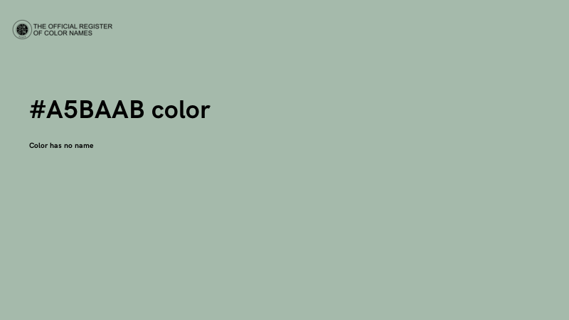 #A5BAAB color image