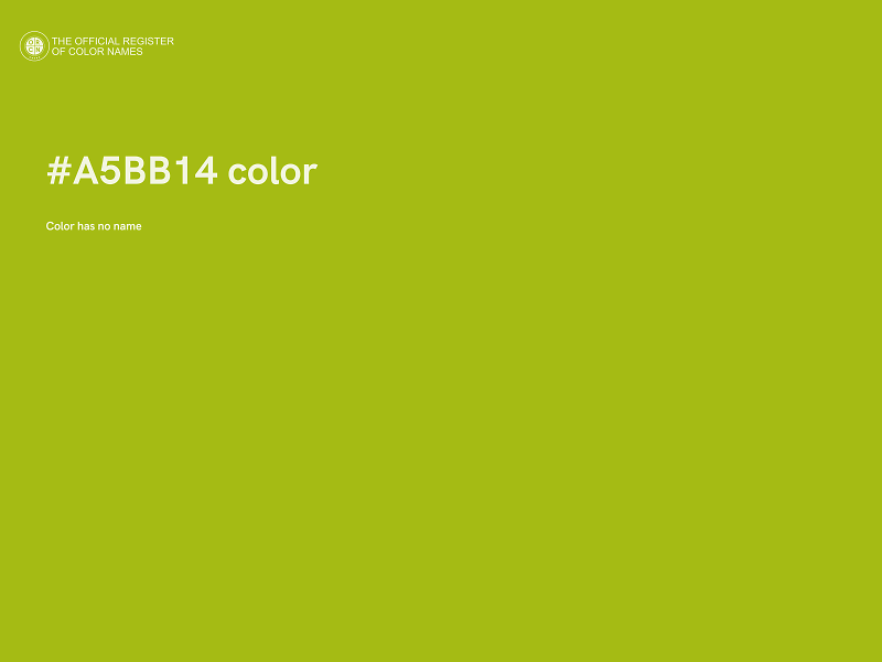 #A5BB14 color image