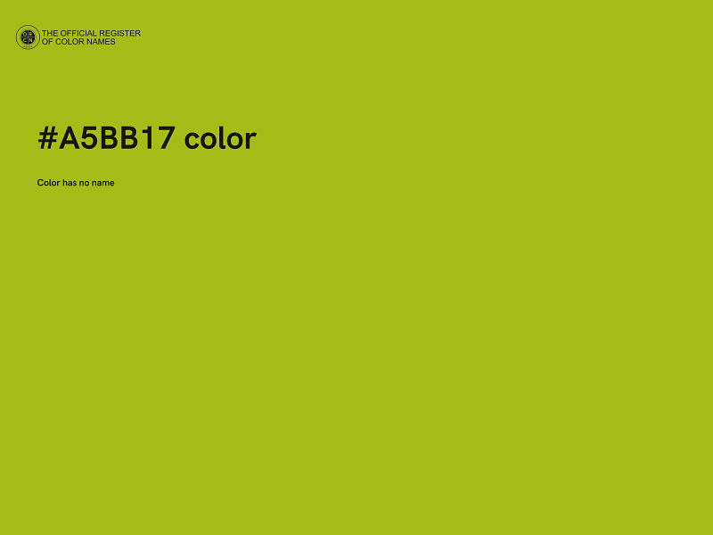 #A5BB17 color image
