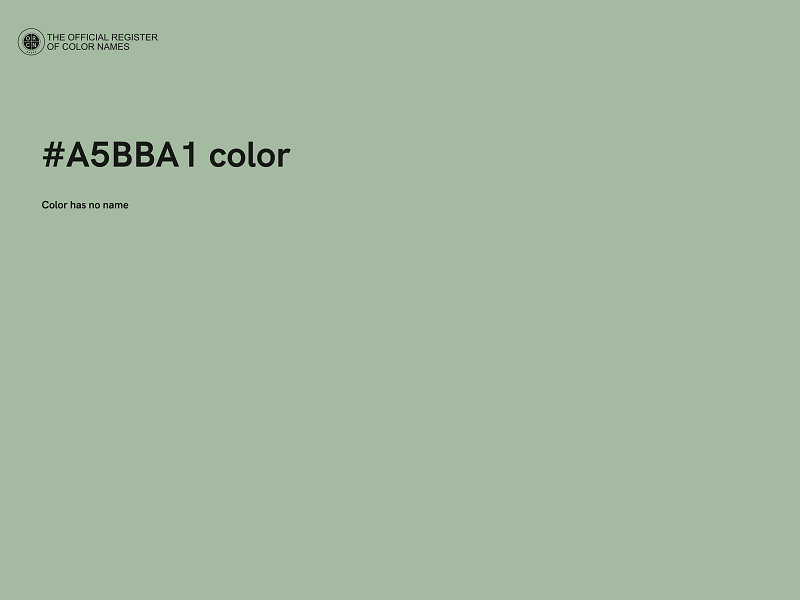 #A5BBA1 color image