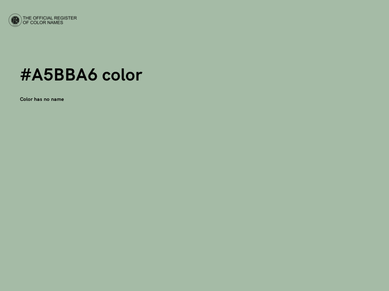 #A5BBA6 color image