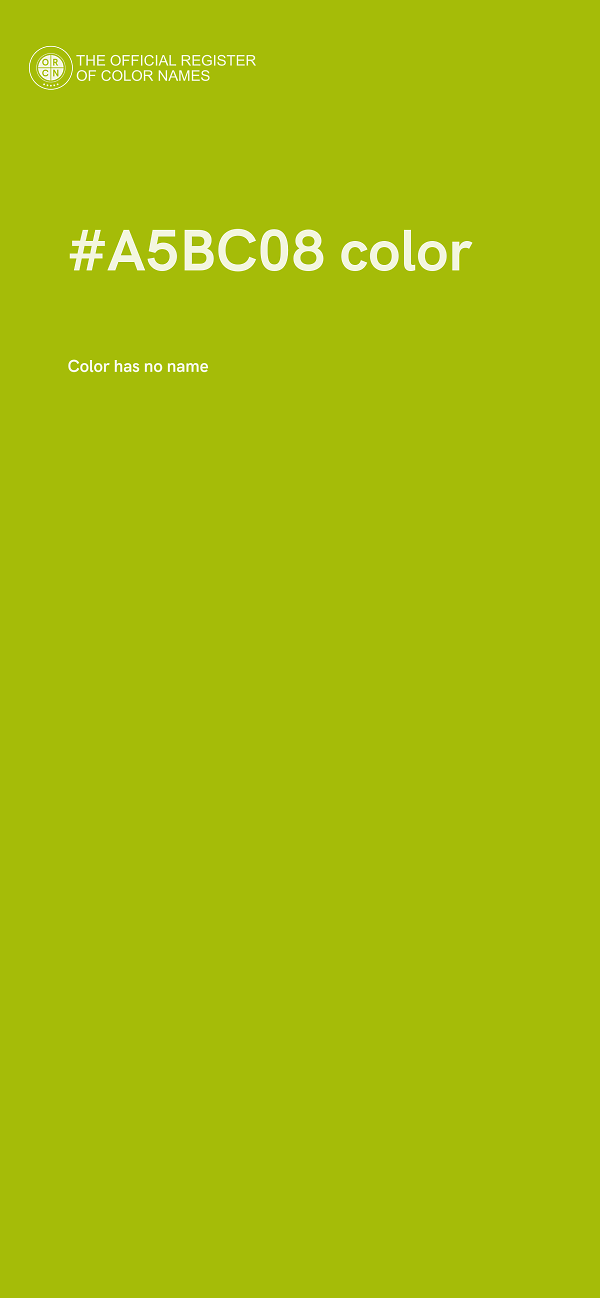 #A5BC08 color image