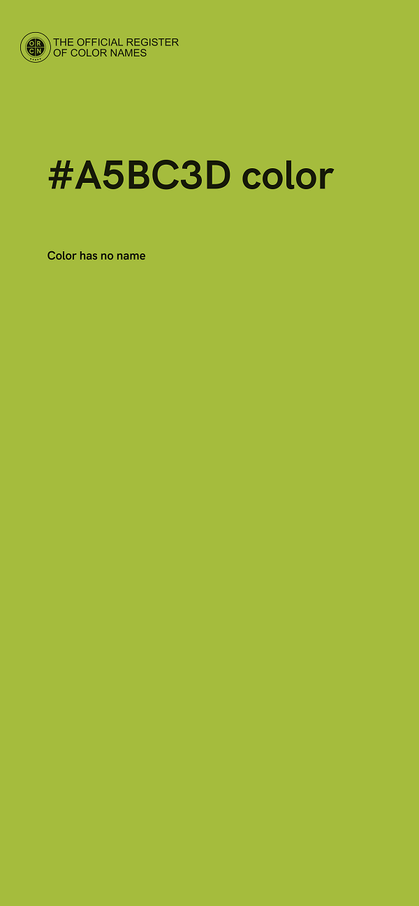 #A5BC3D color image