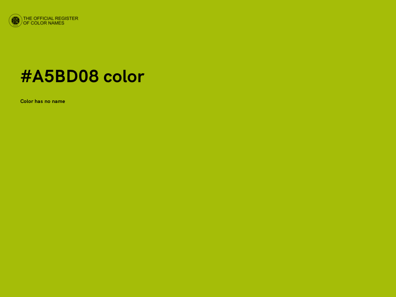 #A5BD08 color image