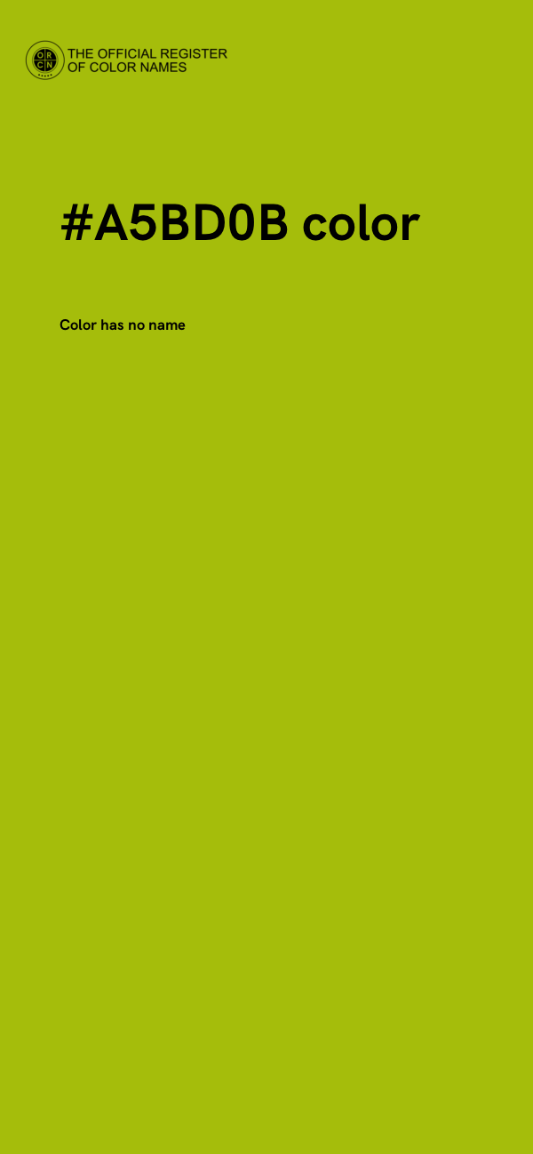 #A5BD0B color image