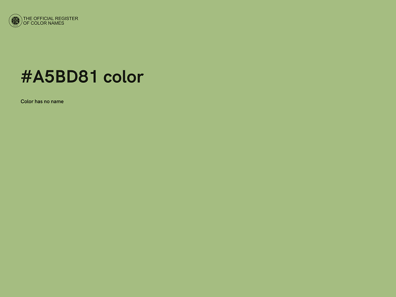 #A5BD81 color image