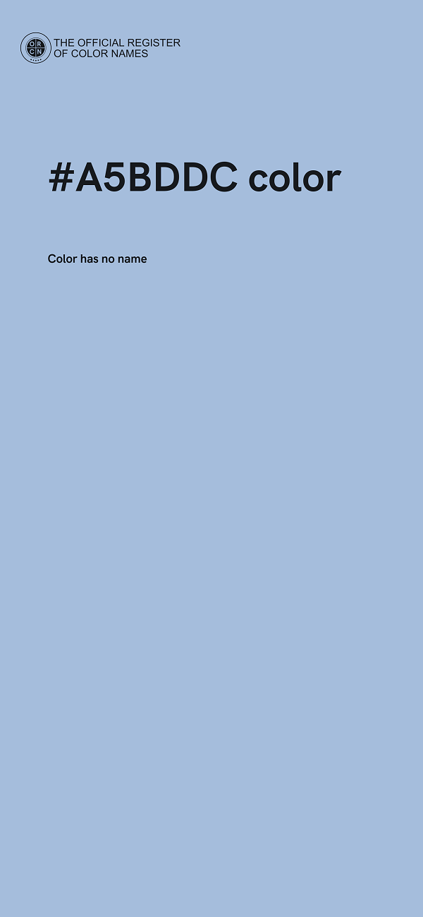 #A5BDDC color image